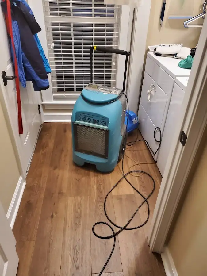 Commercial dehumidifier deployed for Flood Damage Cleanup in Weatherford